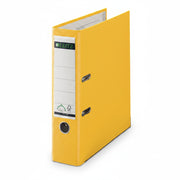 Biblioraft Plastifiat 8 cm 180° Galben marca Leitz pentru organizarea și arhivarea documentelor