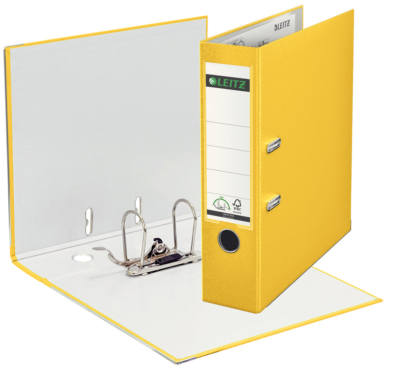 Biblioraft Plastifiat 8 cm 180° Galben - Leitz