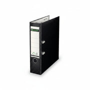 Biblioraft Plastifiat 8 cm 180° Negru marca Leitz pentru organizarea și arhivarea documentelor