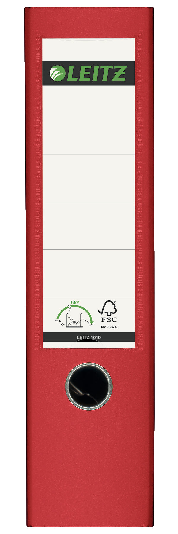 Biblioraft Plastifiat 8 cm 180° Roșu - Leitz