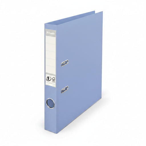 Biblioraft Plastifiat int-ext 5 cm Albastru Des Nr.1 Power marca Esselte pentru organizarea și arhivarea documentelor