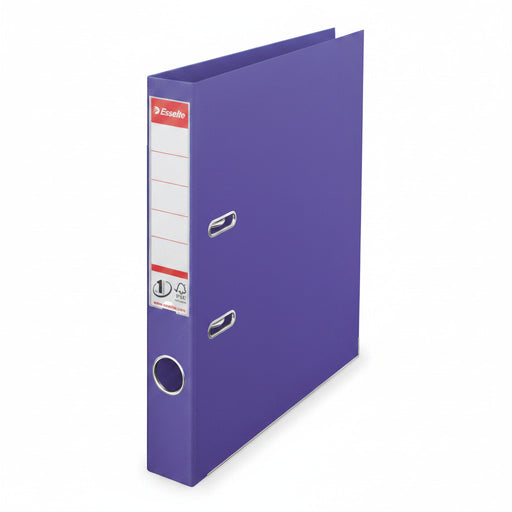 Biblioraft Plastifiat int-ext 5 cm Mov Nr.1 Power marca Esselte pentru organizarea și arhivarea documentelor