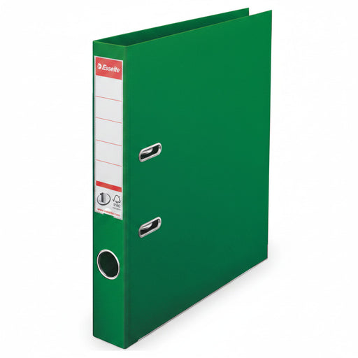 Biblioraft Plastifiat int-ext 5 cm Verde Nr.1 Power marca Esselte pentru organizarea și arhivarea documentelor