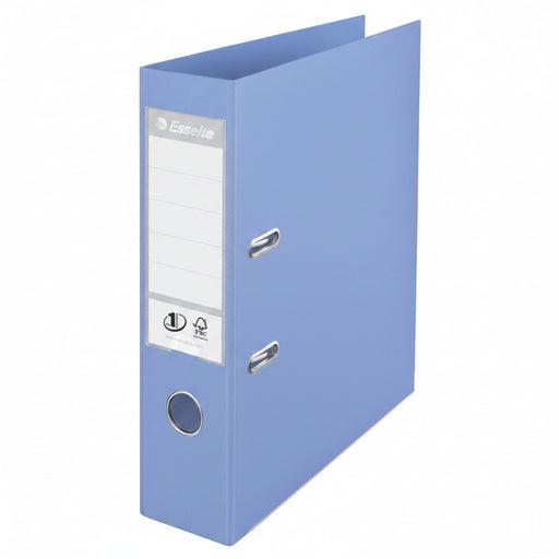 Biblioraft Plastifiat int-ext 7.5 cm Albastru Deschis Nr.1 marca Esselte pentru organizarea și arhivarea documentelor