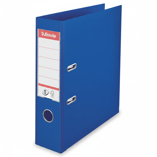 Biblioraft Plastifiat int-ext 7.5 cm Albastru Nr.1 Power marca Esselte pentru organizarea și arhivarea documentelor