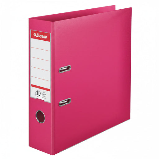 Biblioraft Plastifiat int-ext 7.5 cm Magenta Nr.1 Power marca Esselte pentru organizarea și arhivarea documentelor