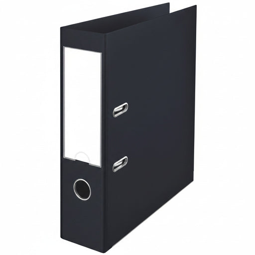 Biblioraft Plastifiat int-ext 7.5 cm Negru Vivida Nr.1 marca Esselte pentru organizarea și arhivarea documentelor