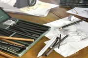 Set Pitt Monochrome Cărbune 10 buc Faber-Castell