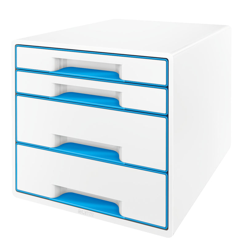Cabinet 4 Sertare Alb/Albastru Wow Leitz - LEITZ