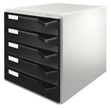 Cabinet 5 Sertare Negru Standard Leitz - imagine produs