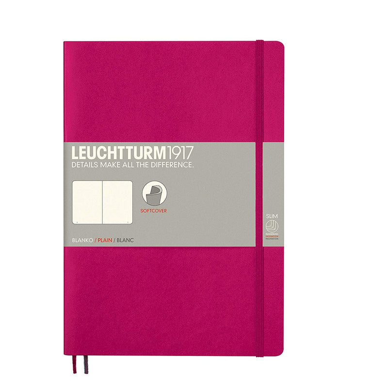 Caiet B5 Velin Copertă Flexibilă 62 File Magenta Leuchtturm, copertă flexibilă, varianta magenta