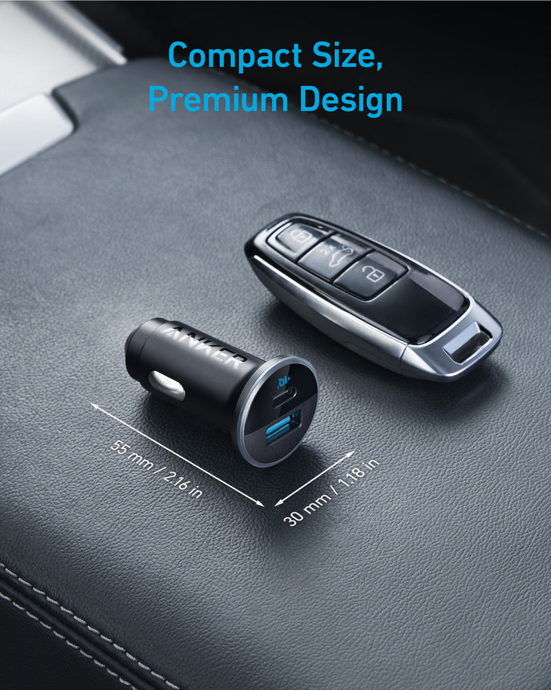 Încărcător Auto 325 53W USB-C USB Negru - Anker