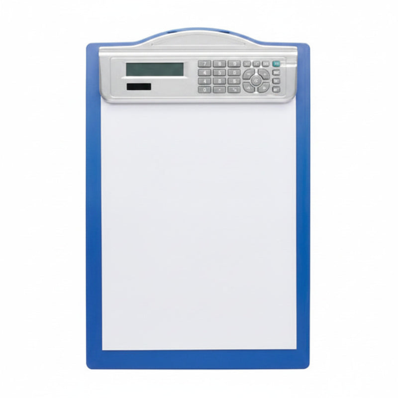 Clipboard Simplu A4 cu Calculator, Albastru marca Alco cu clemă metalică și calculator integrat