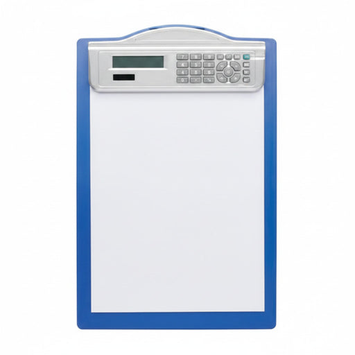Clipboard Simplu A4 cu Calculator, Albastru marca Alco cu clemă metalică și calculator integrat