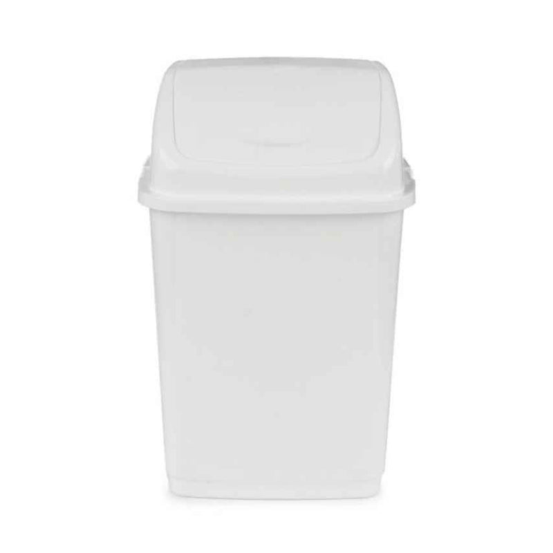 Coș gunoi Fantasy 10L alb cu capac batant