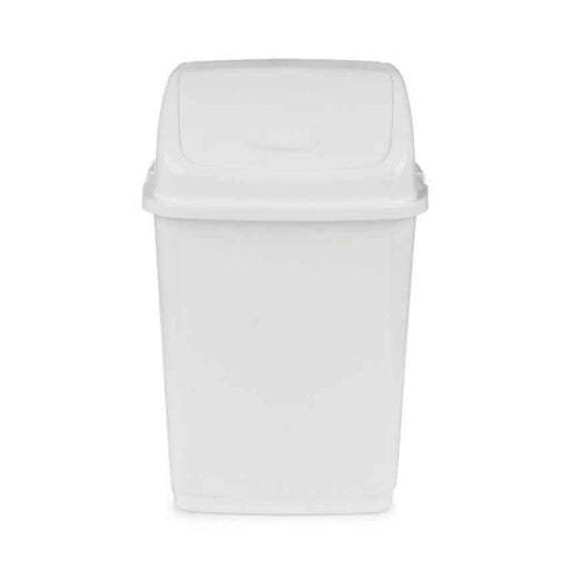 Coș gunoi Fantasy 10L alb cu capac batant