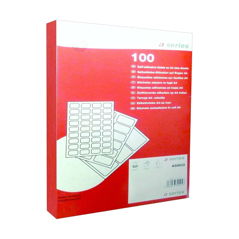 Etichete Autoadezive 1/A4 210 x 297 mm Colturi Drepte 100 Coli/Top - A-Series - imagine produs