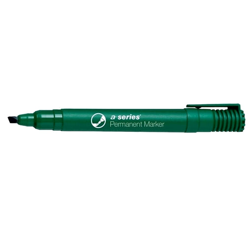 Marker Permanent Vârf Teșit 2-5 mm Verde - A-Series
