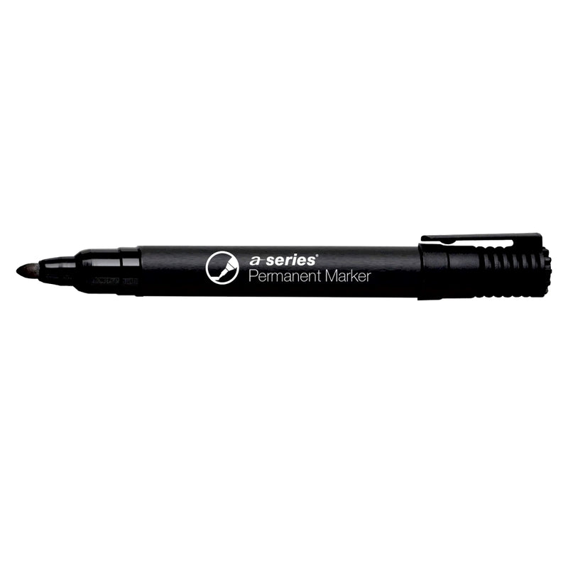 Marker Permanent Vârf Rotund 2 mm Negru - A-Series