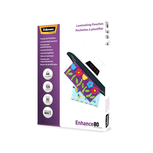 Folie Laminare Mată A4 80 microni 100 buc - Fellowes