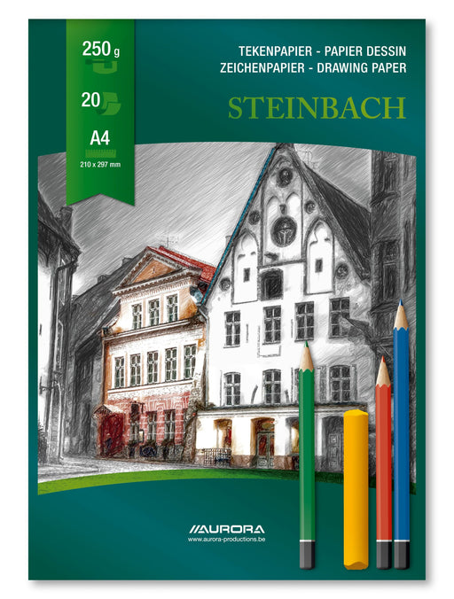 Bloc Desen Steinbach A4 250 g 20 File Aurora