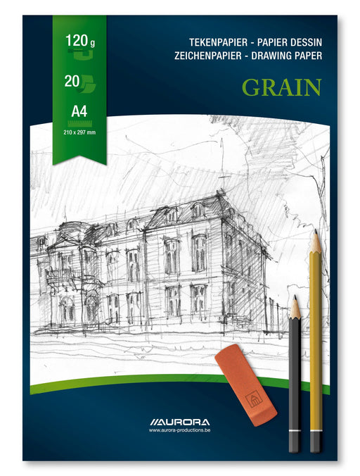 Bloc Desen Grain A4 120 g 20 File Aurora