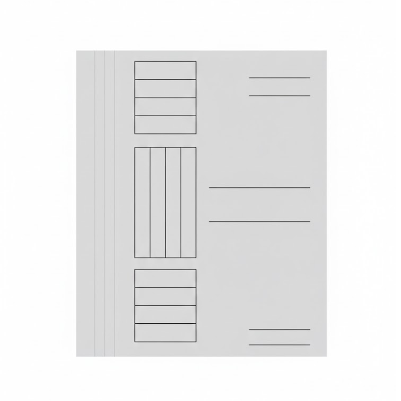 Dosar carton alb, simplu, 230g/mp Generic pentru organizarea și arhivarea documentelor