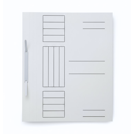Dosar carton alb cu șină,230g/mp Generic pentru organizarea și arhivarea documentelor