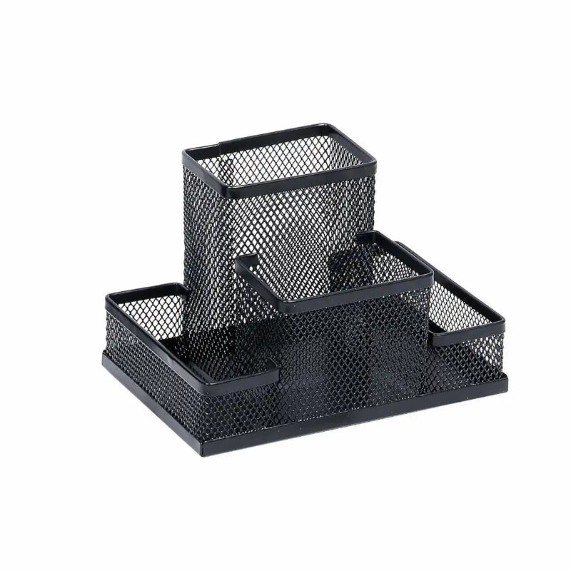 Suport Accesorii de Birou Mesh, Negru