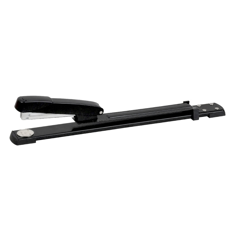 Capsator Memoris-Precious cu Braț Lung, 25 coli, capse 24/6-26/6, negru