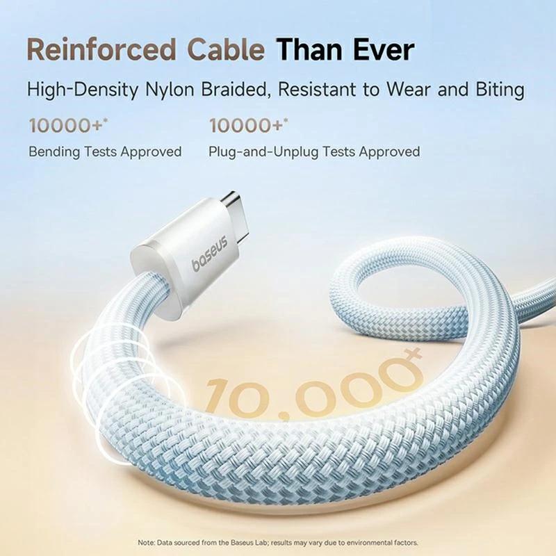 Cablu Dynamic 4 Pro USB-C la USB-C 1m 100W Albastru - Baseus
