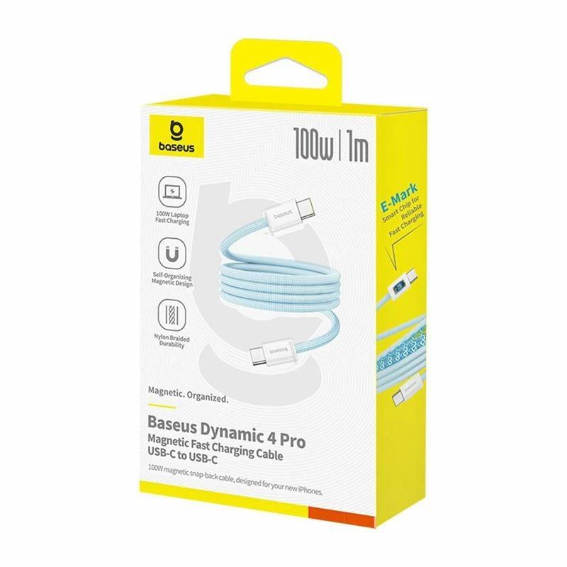 Cablu Dynamic 4 Pro USB-C la USB-C 1m 100W Albastru - Baseus