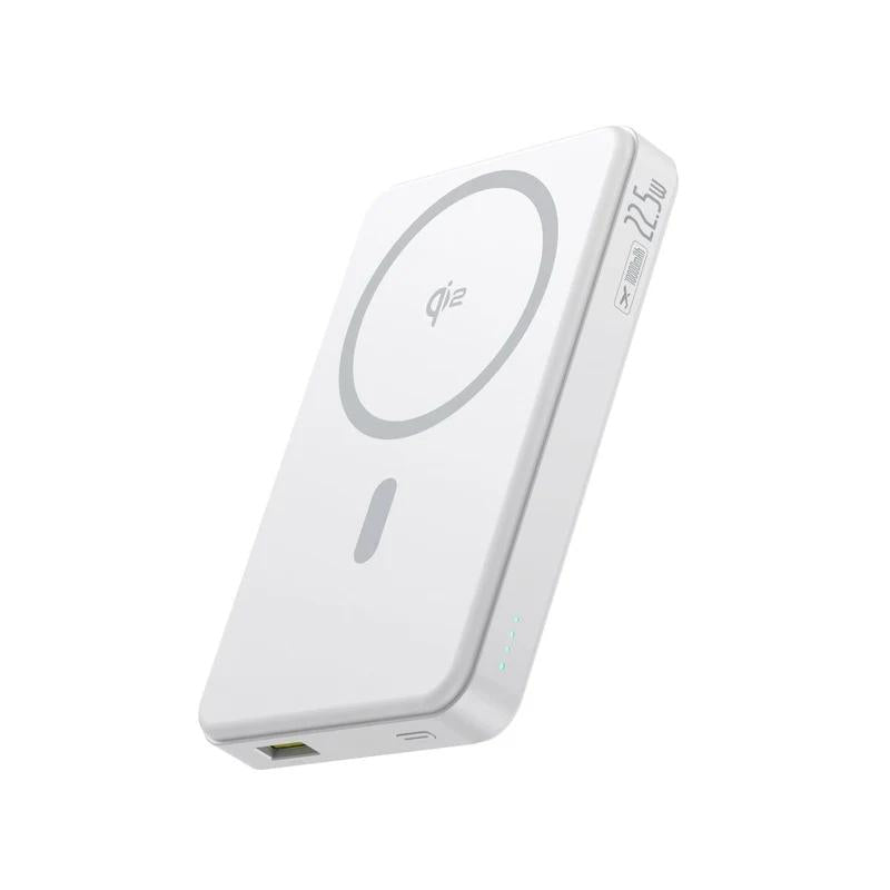 Baterie Externă Airpow 2 Qi2 Magnetică 10000mAh 22.5W Alb Baseus
