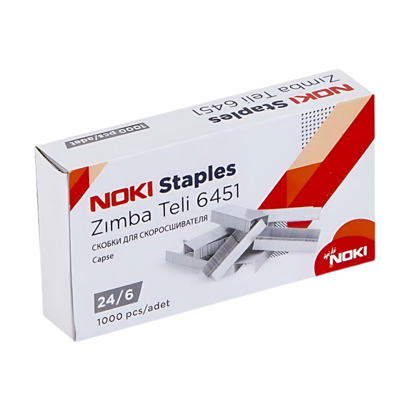 Capse 24/6 6451 zincat alb, 1000 buc/set Noki