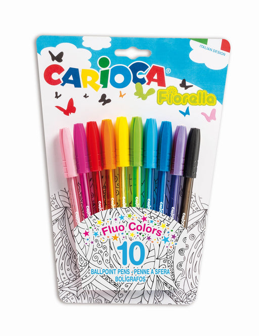 Pixuri cu Cerneală Fluorescentă Fiorella 10 buc Carioca