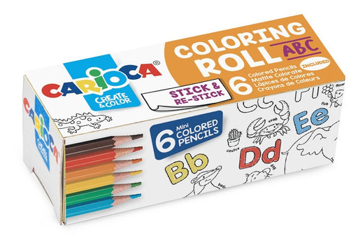 Rolă Hârtie Autoadezivă pentru Colorat Coloring Roll Mini 10 x 85 cm ABC Carioca