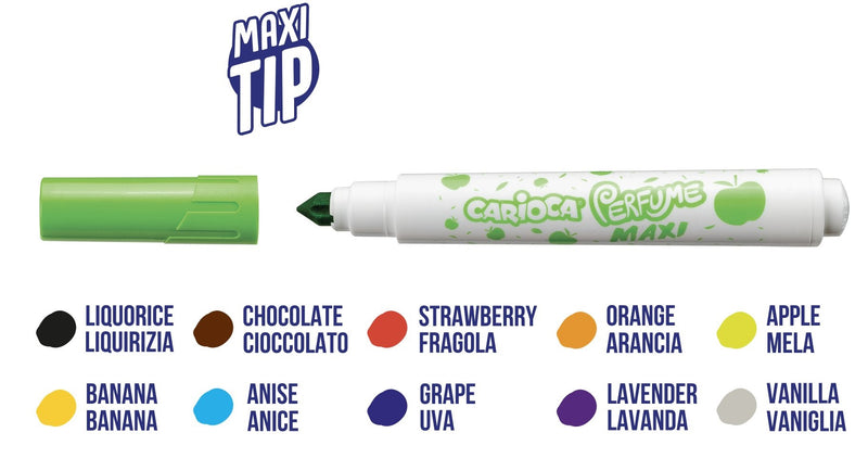 Carioci Lavabile Parfumate Perfume Maxi 10 Culori Carioca