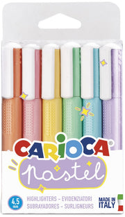 Textmarkere Pastel Vârf Gros 4,5 mm 6 buc Carioca