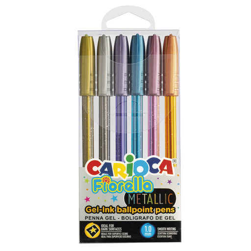 Pixuri Colorate Fiorella Metalizate 6 buc Carioca