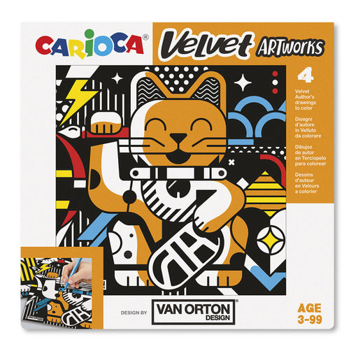 Planșe din Catifea Van Orton pentru Colorat Velvet Carioca