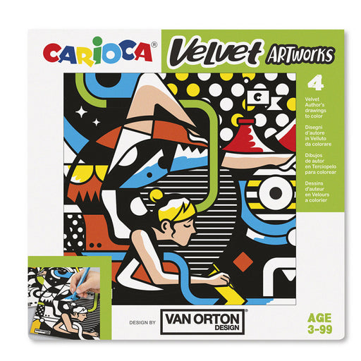 Planșe din Catifea Van Orton pentru Colorat Velvet Street Carioca