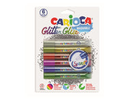 Lipici cu Sclipici Lavabil Glitter Glue Spark 6 Culori x 10,5 ml Carioca