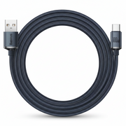 Cablu Baseus Crystal Shine USB la USB-C 2m 100W Negru
