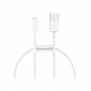 Cablu Baseus Superior USB la Lightning 0.25m 2.4A Alb