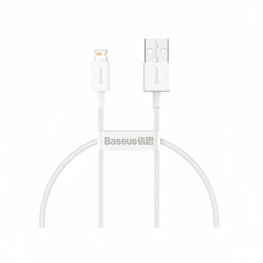 Cablu Baseus Superior USB la Lightning 0.25m 2.4A Alb