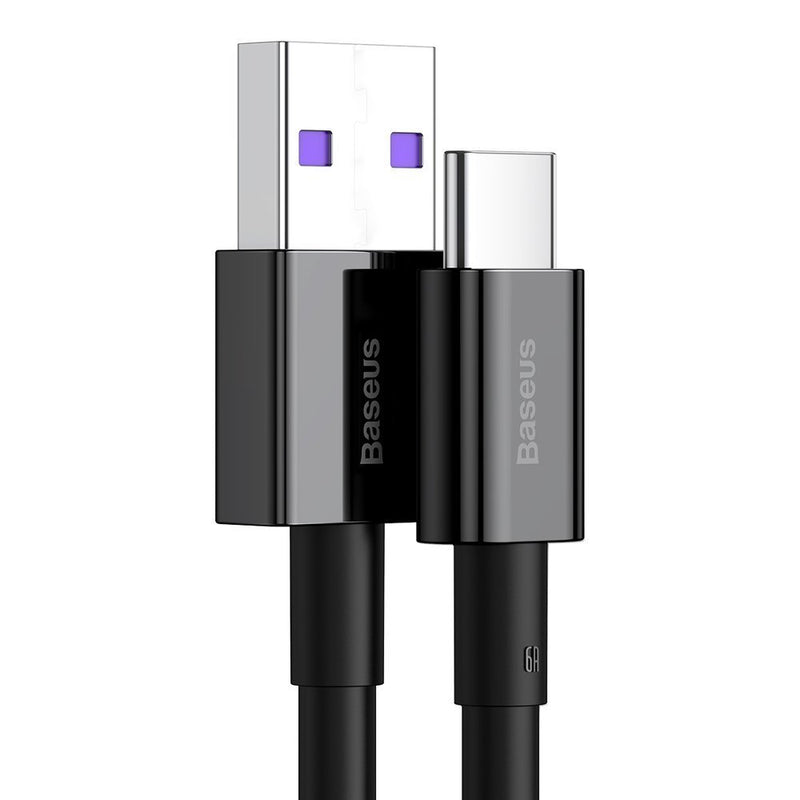 Cablu Superior USB la USB-C 1m 66W Negru - Baseus