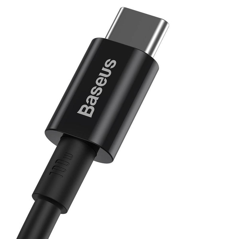 Cablu Superior USB-C la USB-C 2m 100W Negru - Baseus
