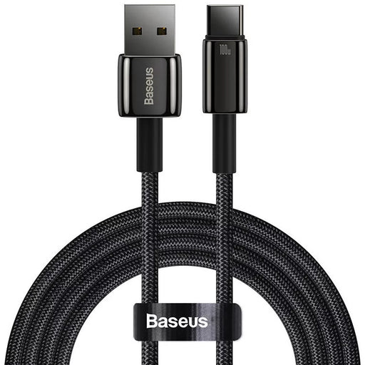 Cablu Baseus USB la USB-C 1m 100W Negru