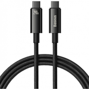 Cablu Baseus Tungsten Gold USB-C la USB-C 1m 240W Negru