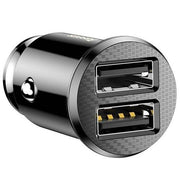 Încărcător Auto Grain 15W 2x USB Negru Baseus